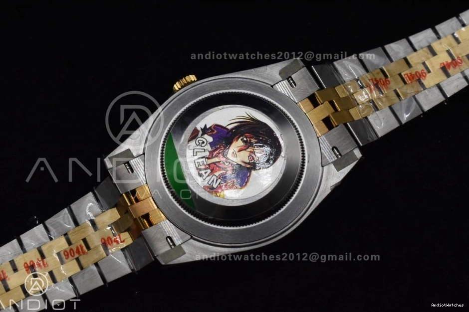 904L VR SS 41 MoistureWicking 126333 YG 602 Stick DateJust Jubilee 1:1 Bracelet on Black Steel Clean Best Edition Dial 0108